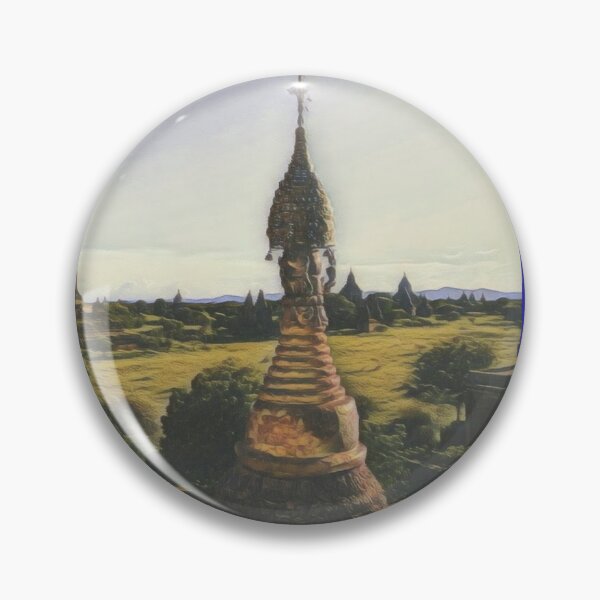 Item preview, Bagan - ten thousand pagods colored pencil designed and sold by Linklandiya.
