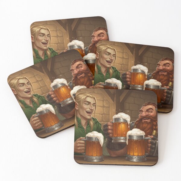Item preview, Drink like Elves and Dwarves designed and sold by AliceInRatheStore.