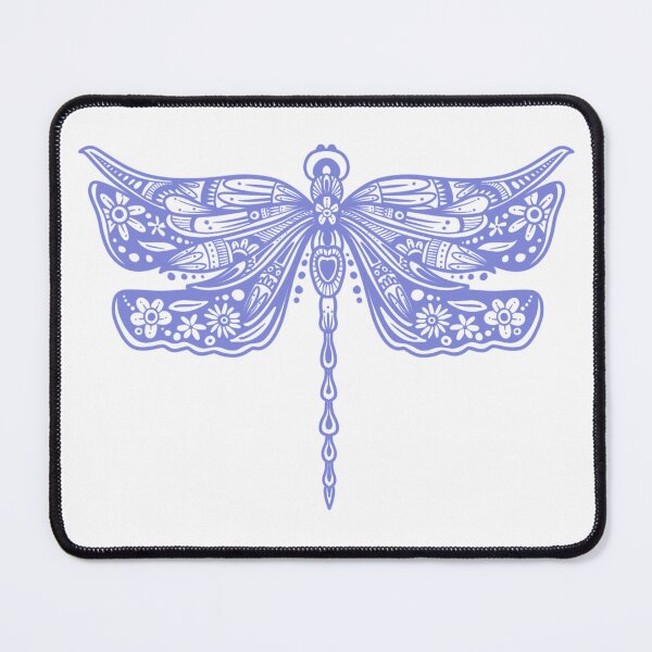 Item preview, Lavender Floral Dragonfly Design on White designed and sold by Giulia  Palazzo.