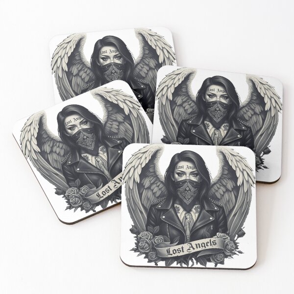 Item preview, Chicano Art, Mexican Art, Lost Angels: A Modern Chicano-Inspired Angel designed and sold by El Alkimizta Art Store.