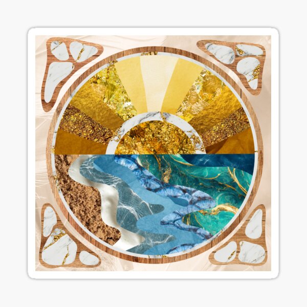 Aperçu de l'œuvre Lever de soleil sur l'eau créée et vendue par JadeBunnyDesign.