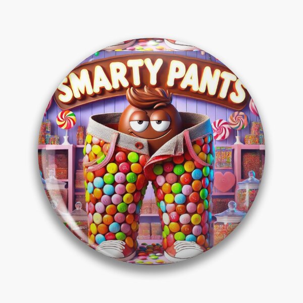 Aperçu de l'œuvre Smarty Pants – Jeu de mots amusant sur les bonbons et le chocolat pour les amateurs de chocolat créée et vendue par B-DIFF-e-RENT.