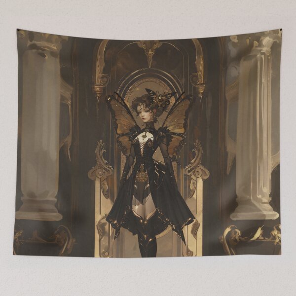 Item preview, Dark Butterfly Victorian Lady designed and sold by entwithanaxe.