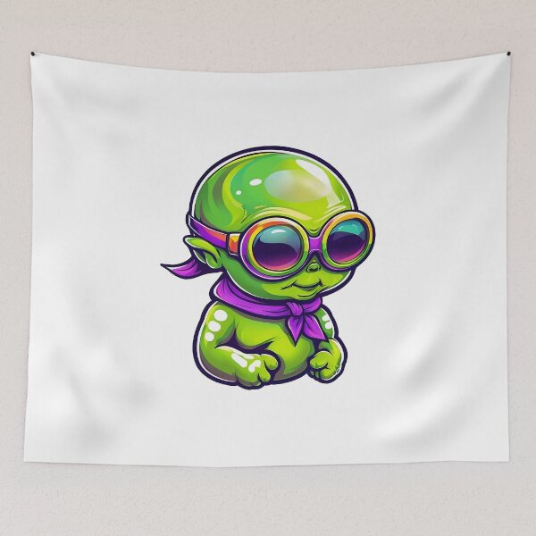 Item preview, Vibrant Alien Baby designed and sold by GalacticLabs.
