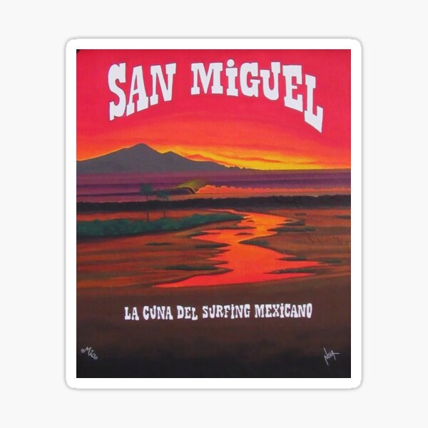 Vista previa del artículo con la obra «Mural San Miguel 2025 - La Cuna del Surf Mexicano», diseñado y vendido por LaGaleriaNoia.