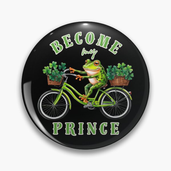 Item preview, Become my Prince Frog Irish Holiday Bicycle designed and sold by Design_Your_Day.