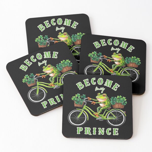 Item preview, Become my Prince Frog Irish Holiday Bicycle  designed and sold by Design_Your_Day.