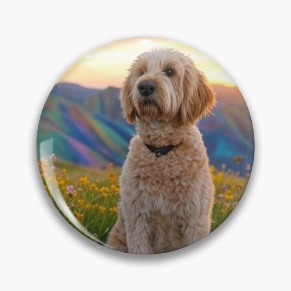 Item preview, Goldendoodle Dog Landscape 2 designed and sold by CozyManCreation.