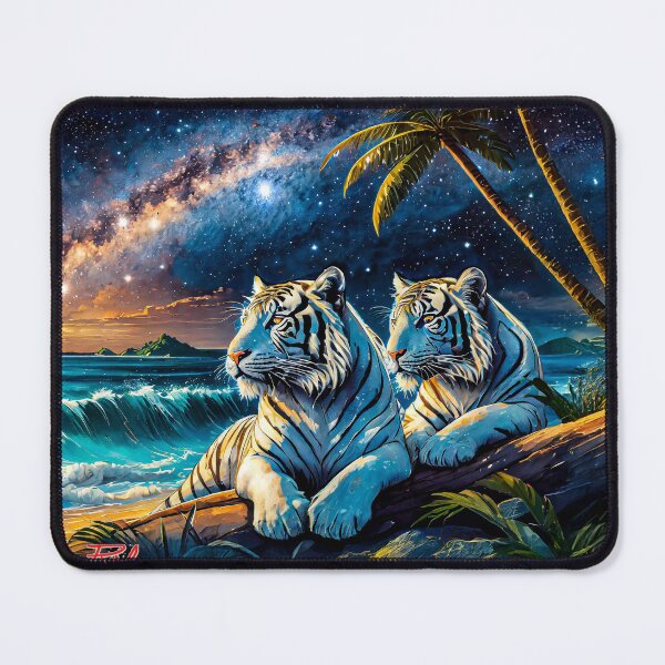 Item preview, White Tigers Resting Design By Rich AMeN Gill designed and sold by RichAMeNGill.