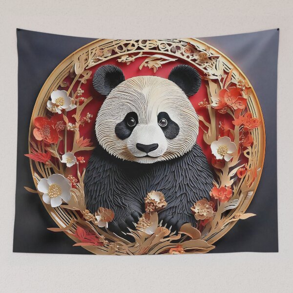 Item preview, Panda Paper Portrait iv designed and sold by EugeJ.