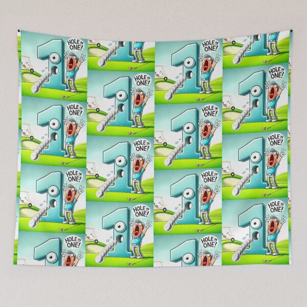 Item preview, Hole in One – Funny Golf Pun Wordplay Cartoon Design designed and sold by B-DIFF-e-RENT.