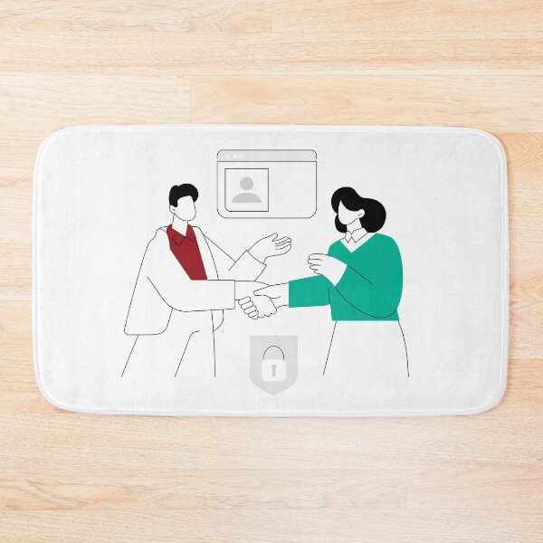 Item preview, People of Flatness Shake Hands designed and sold by WokeBespoke.