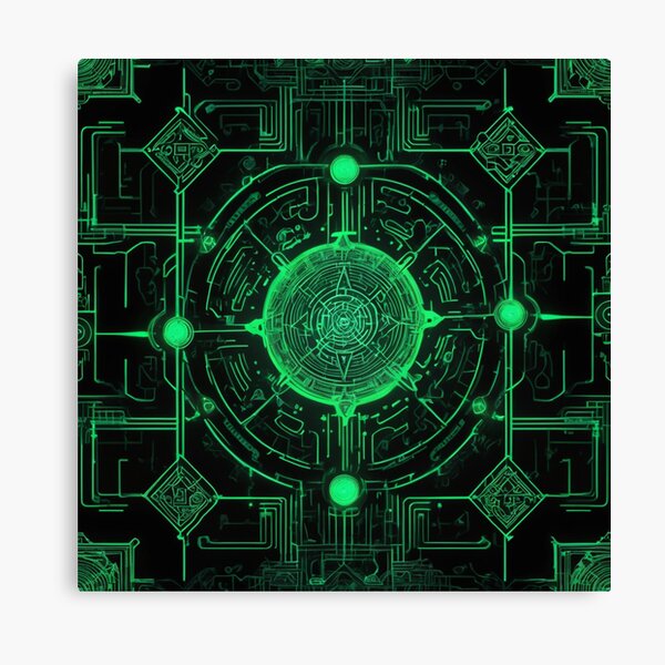 Artikel-Vorschau von Neon Circuit Sigil, designt und verkauft von InkVortexV.