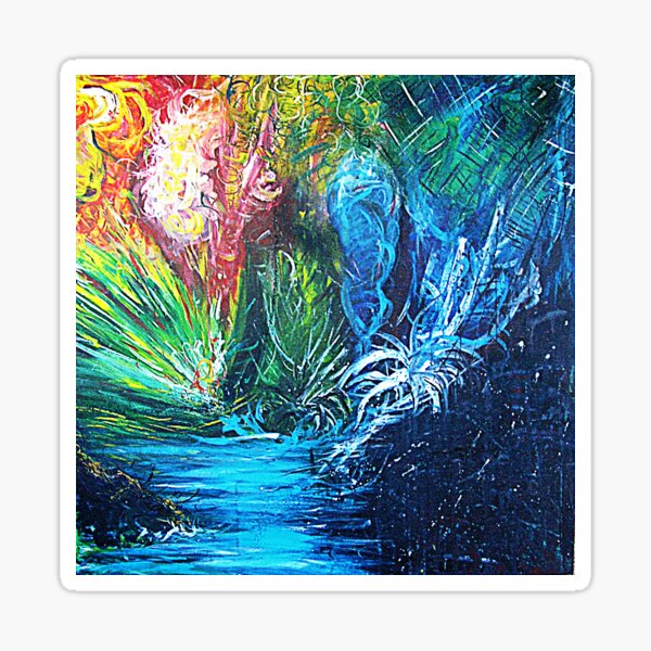 Abstract Rain Forest Sticker