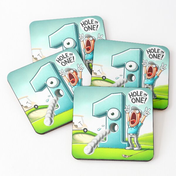 Item preview, Hole in One – Funny Golf Pun Wordplay Cartoon Design designed and sold by B-DIFF-e-RENT.