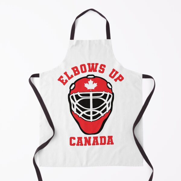 Item preview, Elbows Up Canada - Hockey Goalie Mask & Maple Leaf - Trump Tariffs Backlash - Canadian Pride Design designed and sold by Prints-N-Tees.
