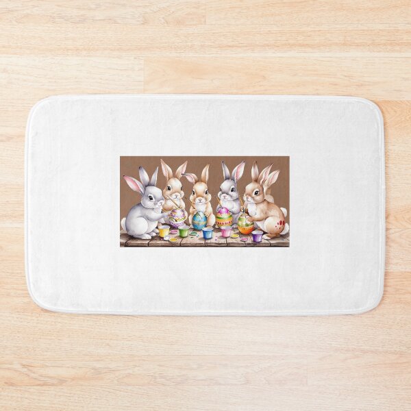 Item preview, Bunnies Decorating Easter Eggs  designed and sold by StormArte.