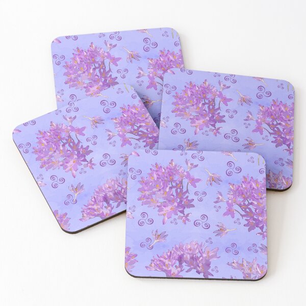 Item preview, Tumbling Spring Crocus on Lavender c2c3ff designed and sold by Art in My Loft.