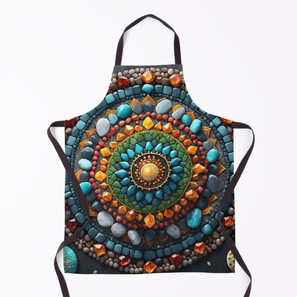 Item preview, Mandala of colored stones designed and sold by PrintLabStudio.
