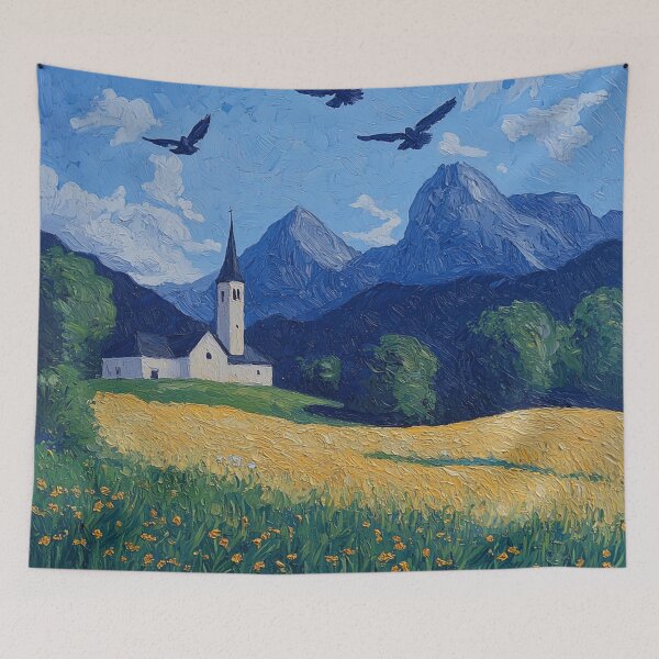 Item preview, Berchtesgaden National Park | Post-impressionist painting style designed and sold by ComicsFactory.