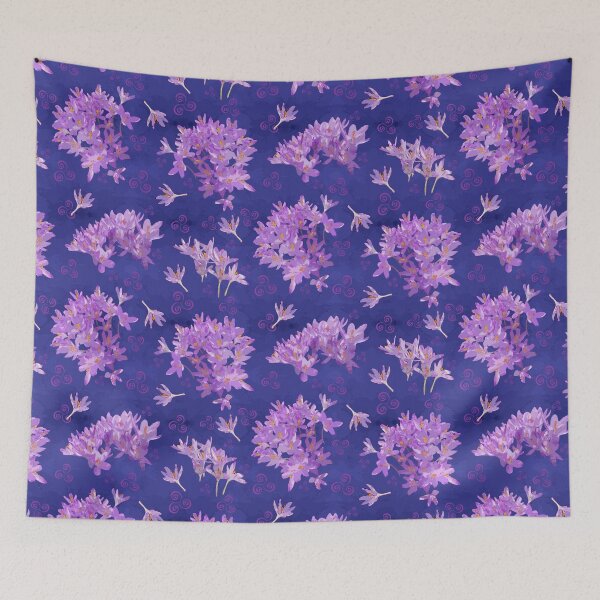 Item preview, Tumbling Spring Crocus on Deep Blue 303289 designed and sold by Art in My Loft.