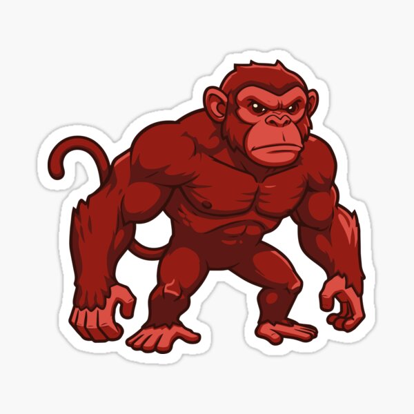 Item preview, Cartoon Red Monkey designed and sold by cc_art.
