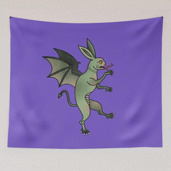 Item preview, Medieval Dragon Rabbit Marginalia designed and sold by MargiKnights.