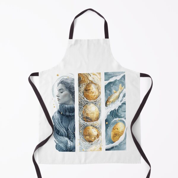 Item preview, Easter Watercolor Serenity: Woman, Eggs, Fish & Flowing Art Design 2025 designed and sold by AnnDesignStudio.