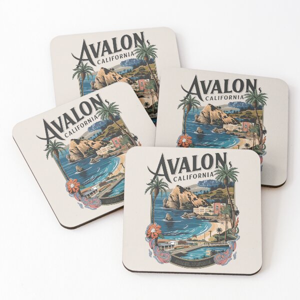 Item preview, Catalina Island Coastal Art – Avalon California Vintage designed and sold by MoMidoStore.