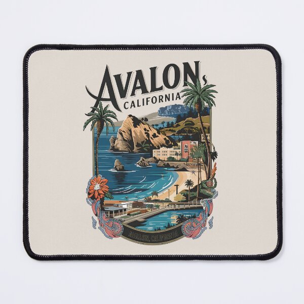 Item preview, Catalina Island Coastal Art – Avalon California Vintage designed and sold by MoMidoStore.