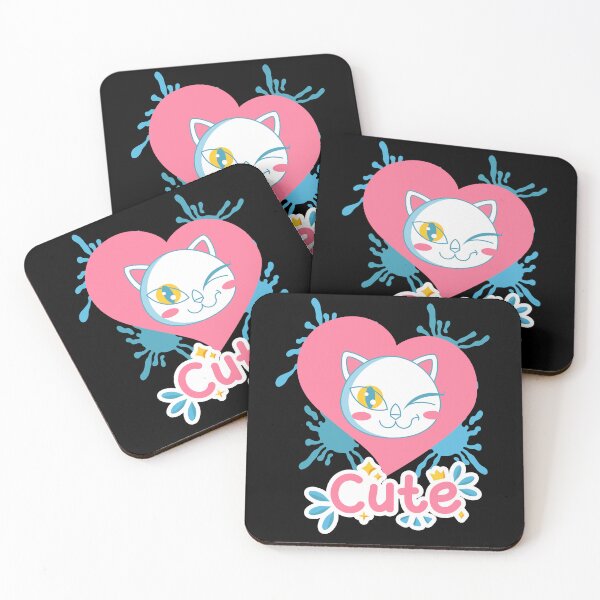 Item preview, cute winking cat designed and sold by lino4king.