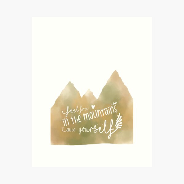 Item preview, Feel free in the mountains designed and sold by EveryDayKonfetti.
