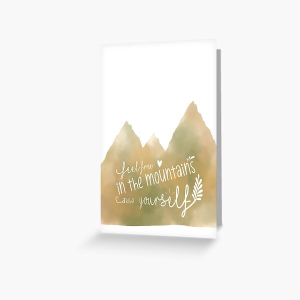 Aperçu de l'œuvre Sentez-vous libre en montagne  créée et vendue par EveryDayKonfetti.