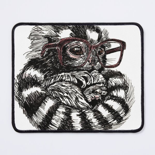 Item preview, Marmoset In Glasses designed and sold by Scribbles & Doodles by Jinx.