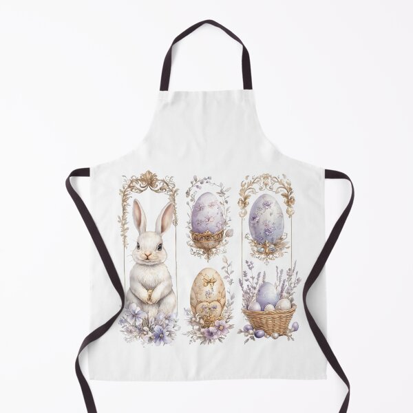 Item preview, Elegant Easter Watercolor Collage - Bunny, Eggs, and Floral Charm designed and sold by AnnDesignStudio.