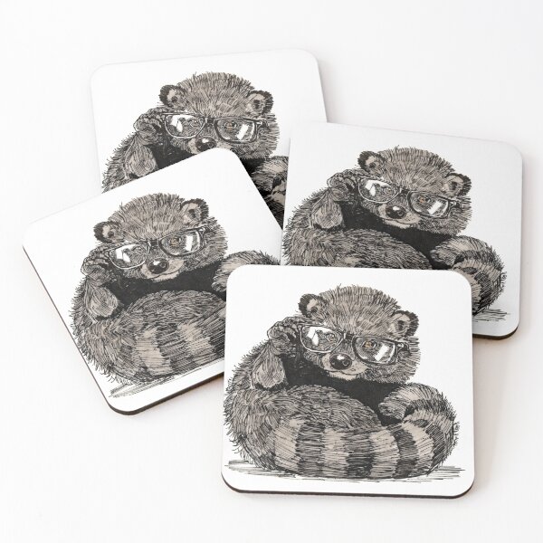 Item preview, Binturong in Glasses designed and sold by Scribbles & Doodles by Jinx.