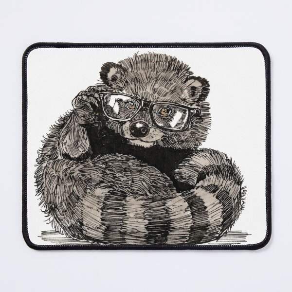Item preview, Binturong in Glasses designed and sold by Scribbles & Doodles by Jinx.