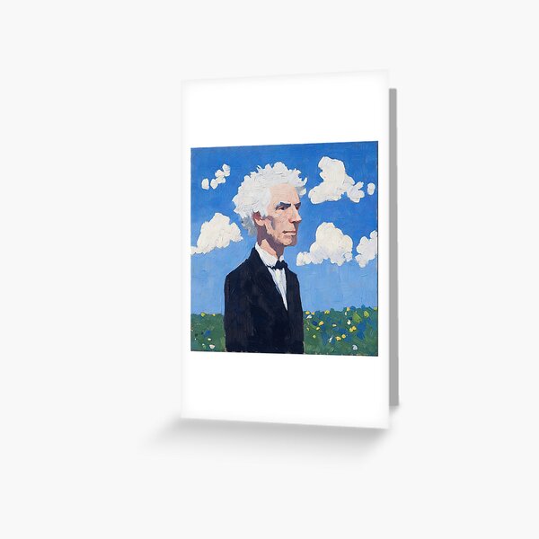 Item preview, Bertrand Russell | Post-impressionist painting style designed and sold by ComicsFactory.