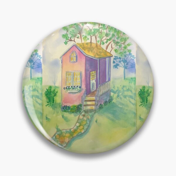 Item preview, Watercolor whimsical House designed and sold by altairaleon.