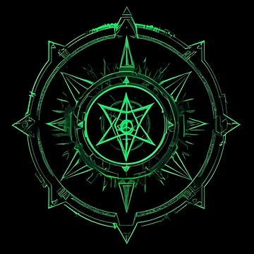 Artwork thumbnail, Verdant Celestial Rune by InkVortexV