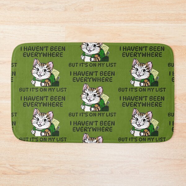 Item preview, Cute cat traveler: I haven't been everywhere but it's on my list designed and sold by MySciPic.