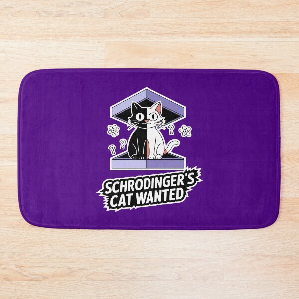 Item preview, Schrödinger’s Cat Wanted – Funny Science Design designed and sold by TeeGrit.