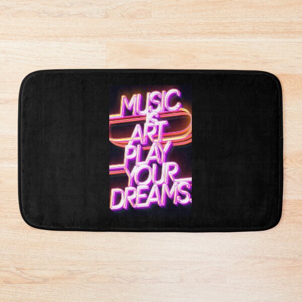 Item preview, Music Is Art – Play Your Dreams Neon art for home decoration designed and sold by paulo silveira.