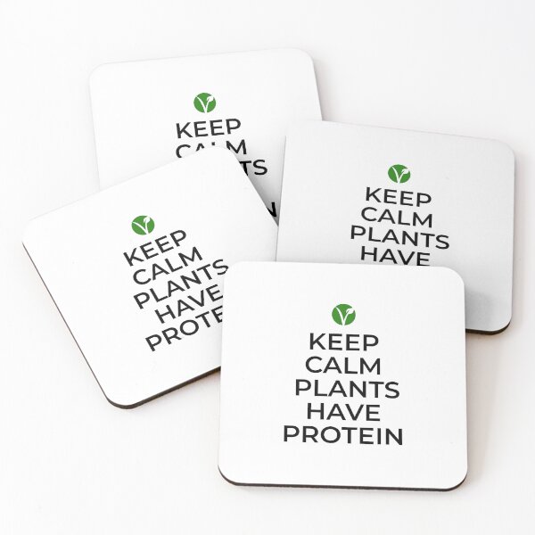 Item preview, Keep Calm - Plants Have Protein - Vegan Protein Funny Slogan designed and sold by Inspirationmotivation.