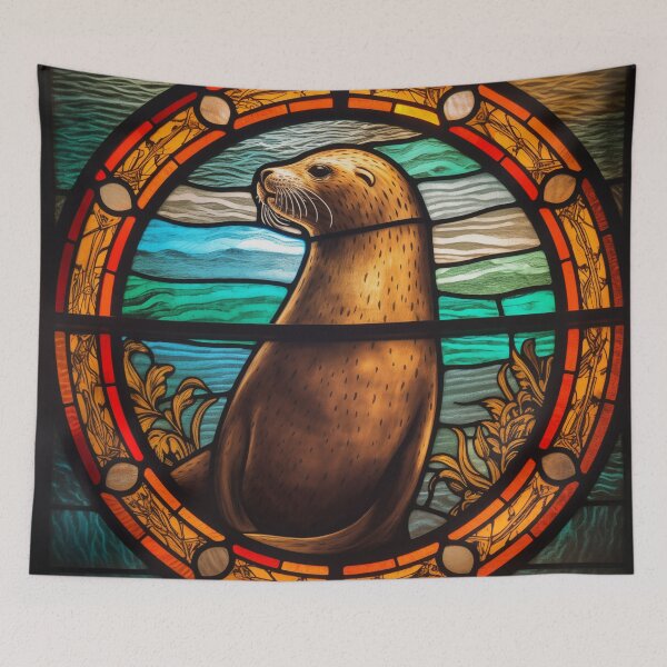 Item preview, Seal in Stained Glass designed and sold by RedHandedOD.