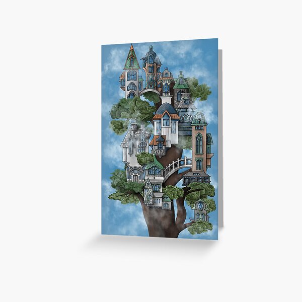 Item preview, Treehouse Neighborhood – Victorian & Italianate Fantasy designed and sold by KareliKairos.