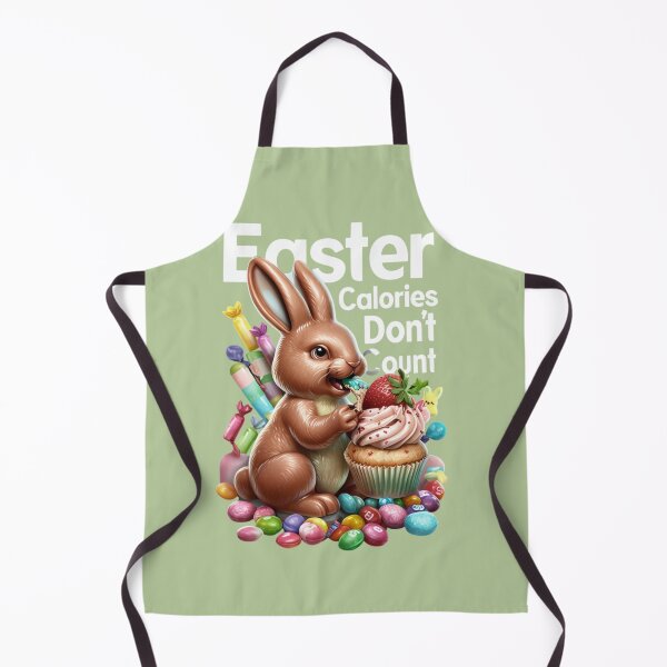 Item preview, Easter Calories Don’t Count – Funny Chocolate Bunny Easter Treats designed and sold by TeesByOquad.