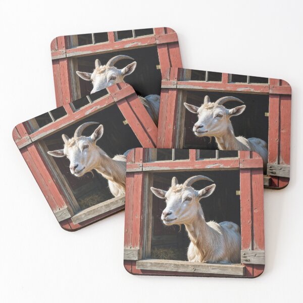 Item preview, Goat In Barn Window designed and sold by Maria Dryfhout.