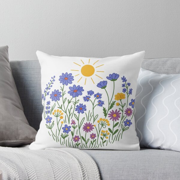 Item preview, Sunny Wildflower Meadow - Floral Design designed and sold by Bowbubble.