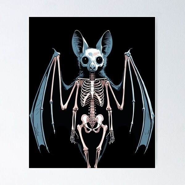 Item preview, X-ray Bat Body Anatomy Radiography Skeleton designed and sold by Artistoos.